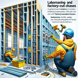 Electrical chases prefab